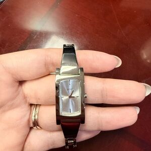 GUESS Silver-Tone Women's Link Bracelet Watch